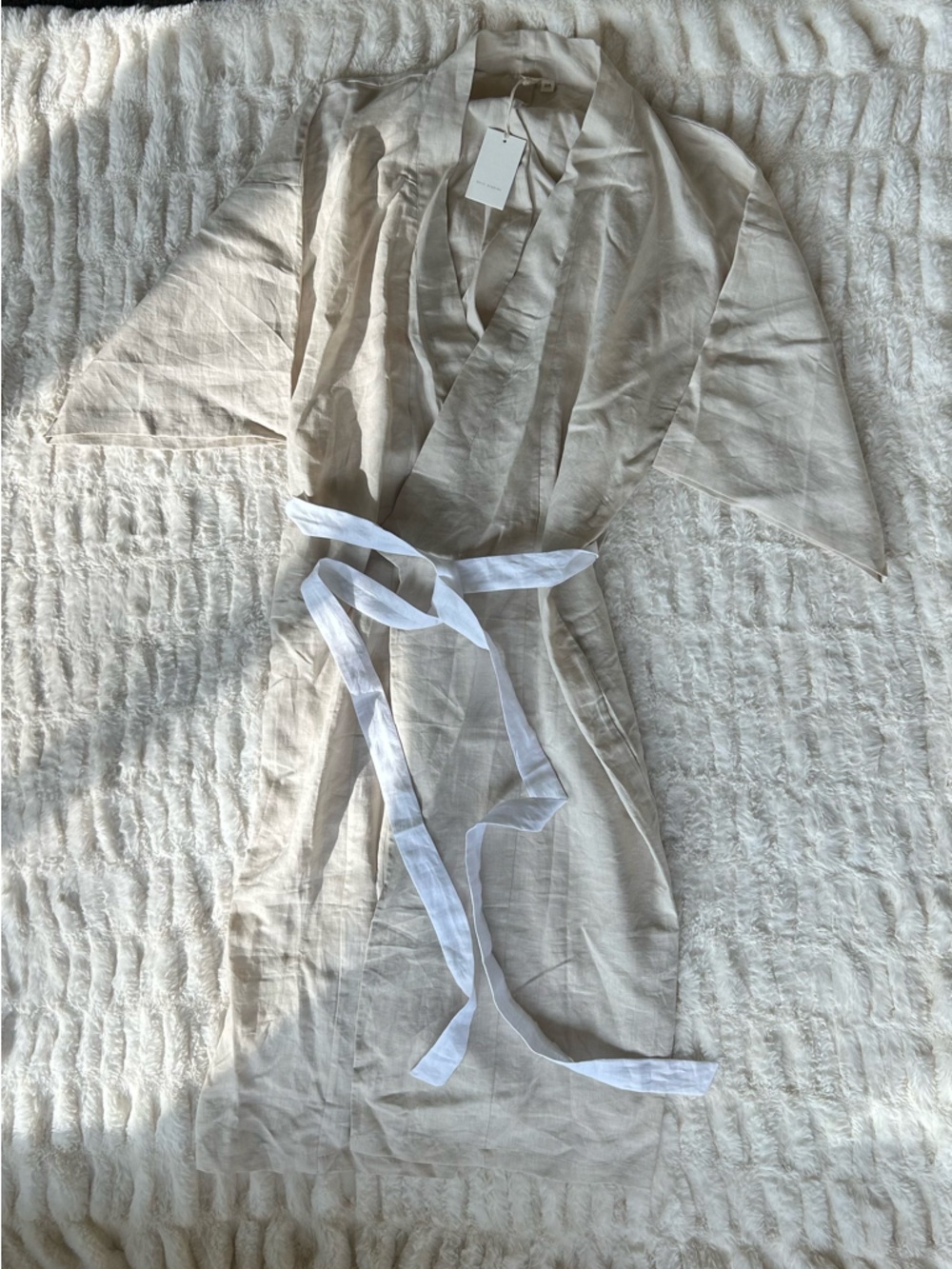 NWT Deiji Studios 02 Kimono in Oatmeal - Picture 7 of 13